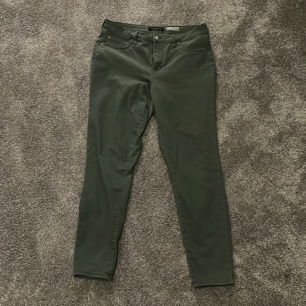 Aeropostal olive green high waisted jegging